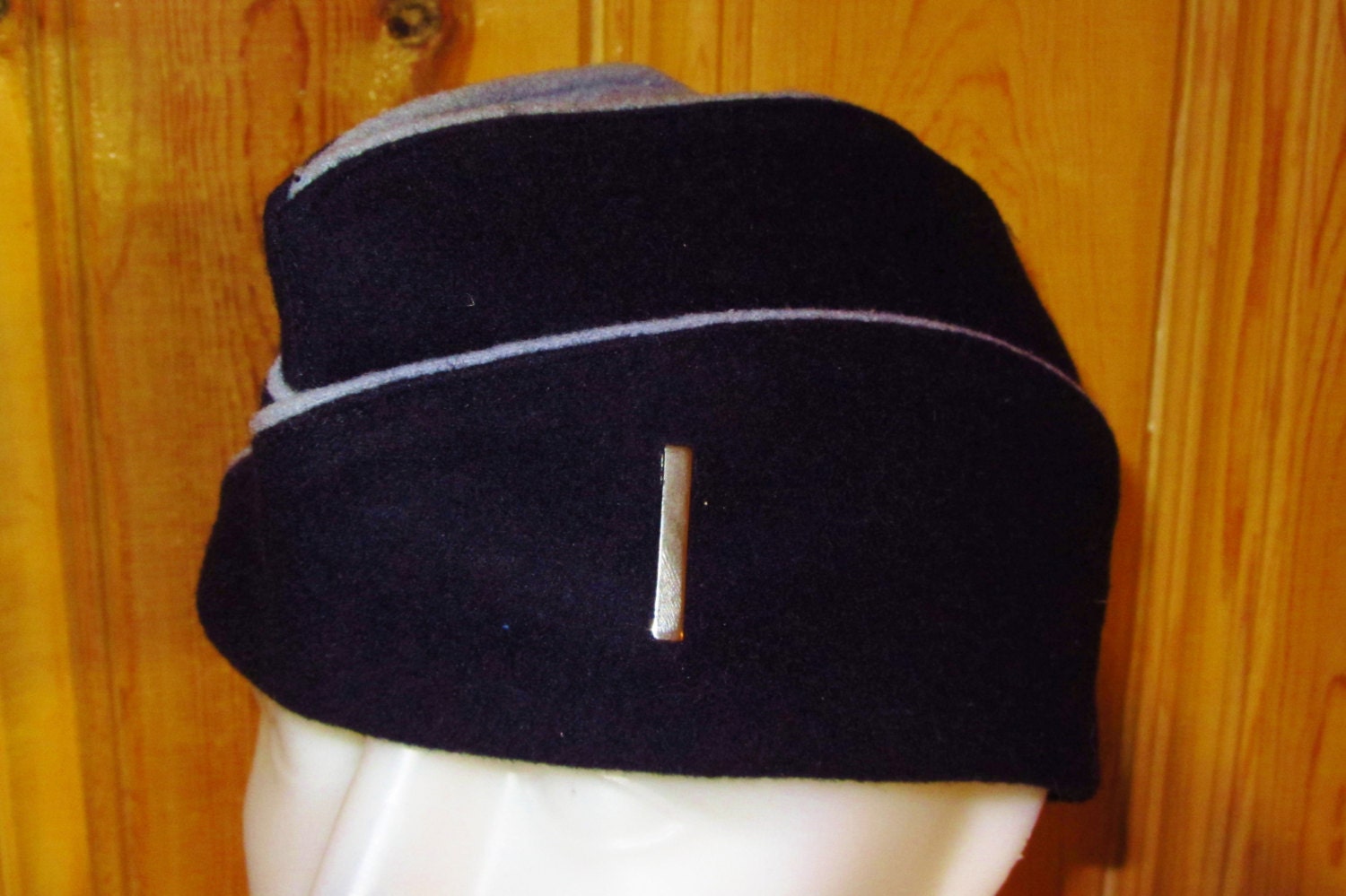 French Military 1st Lieutenant Officer Pin Garrison Cap Army Vintage