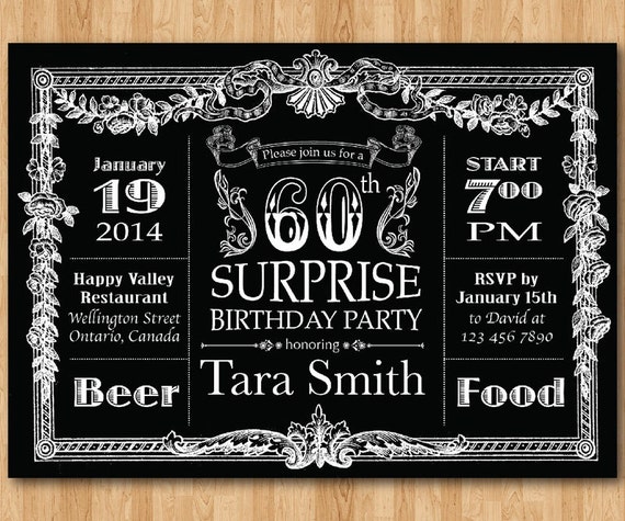 Invitation Ideas For A 60Th Birthday Party 4