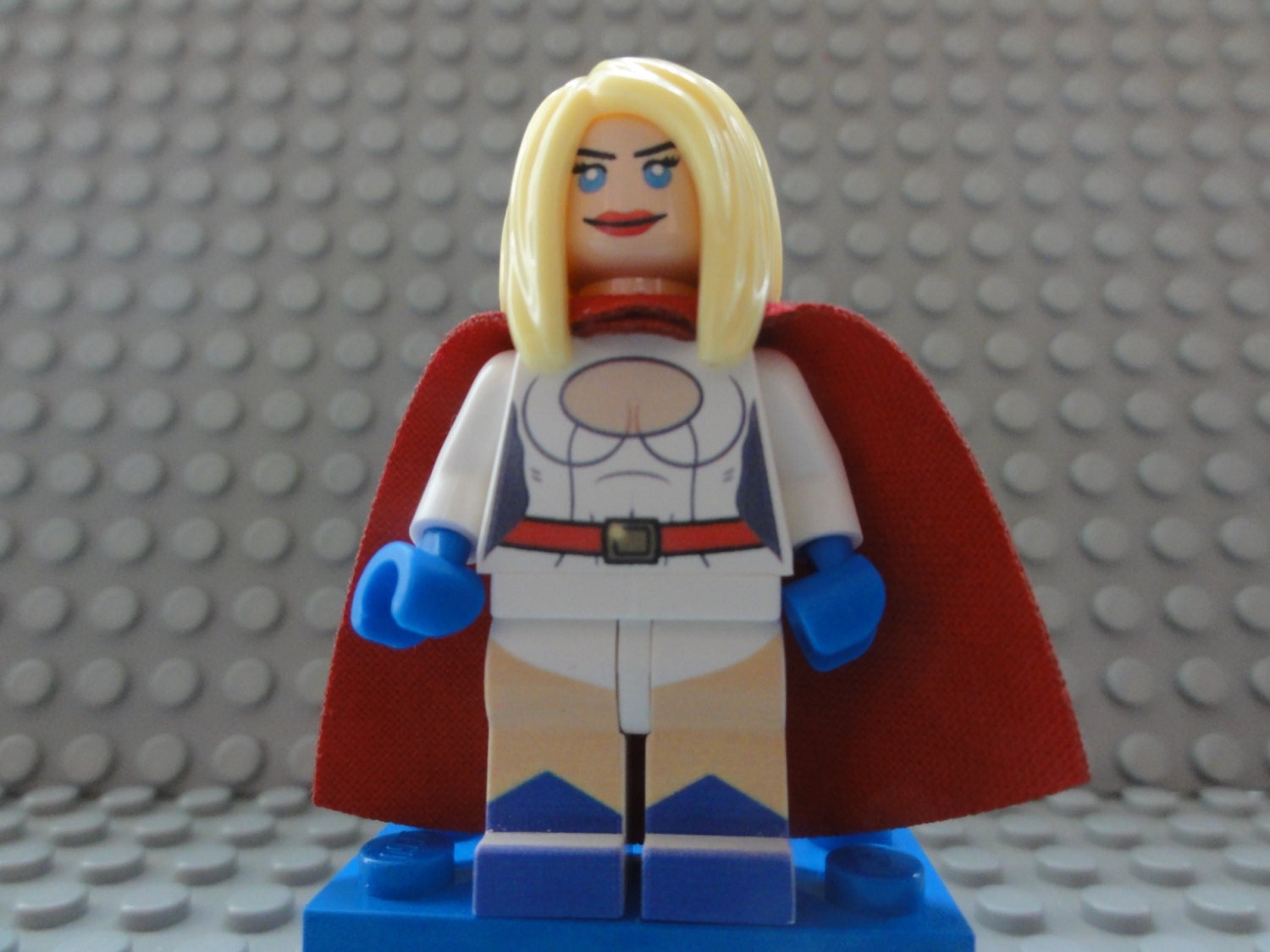 items similar to custom lego minifig power girl supergirl