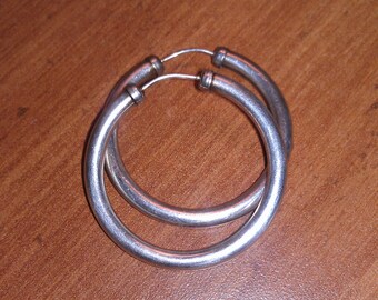 hoop thick earrings silver earring sterling popular items