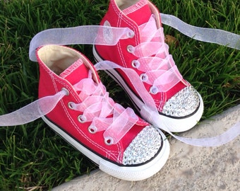Popular items for bedazzled converse on Etsy