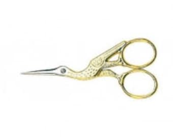 Stork Embroidery Scissors - 9 cm/3.5"