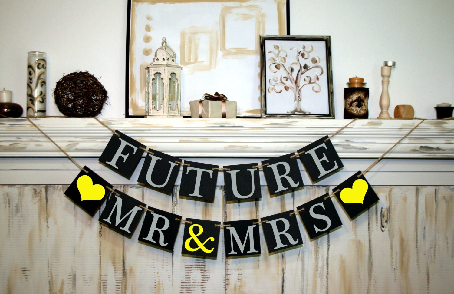 Banner Future Mrs Future Mr Mrs Bridal Shower by BannerStyle