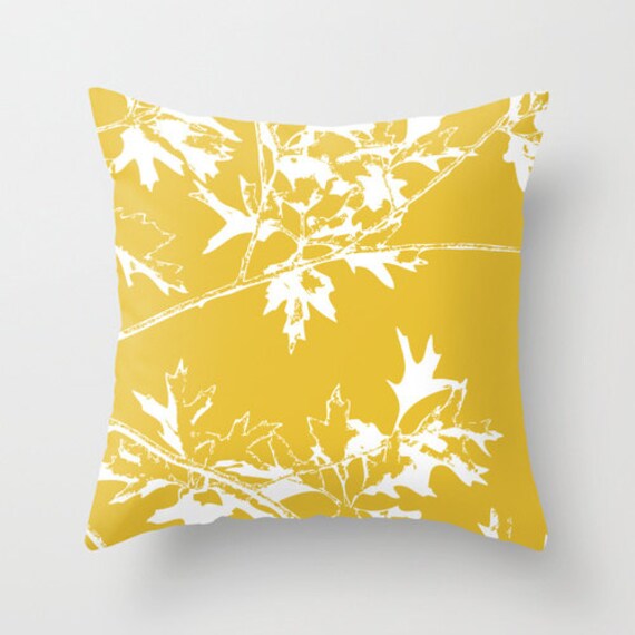 Autumn Leaves and Branches Throw Pillow Cover Fall