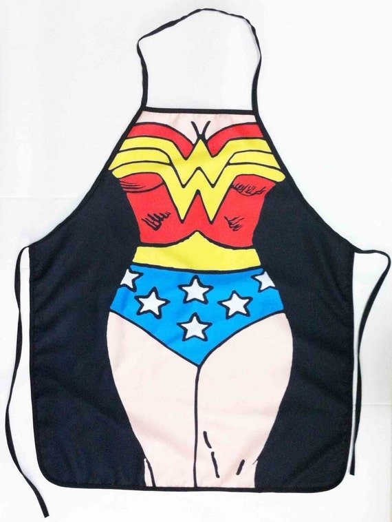 1 X Wonder Woman Kitchen Apron Funny Bbq By 247shoppingstreet
