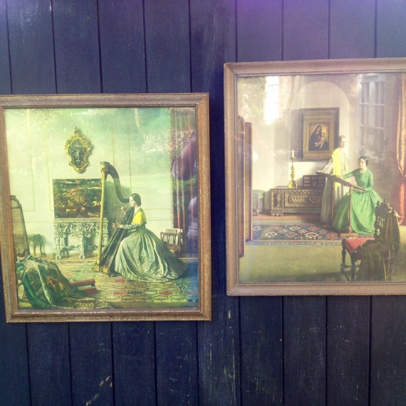 Two Vintage Prints by L Campbell Taylor RA The by Butterflighty