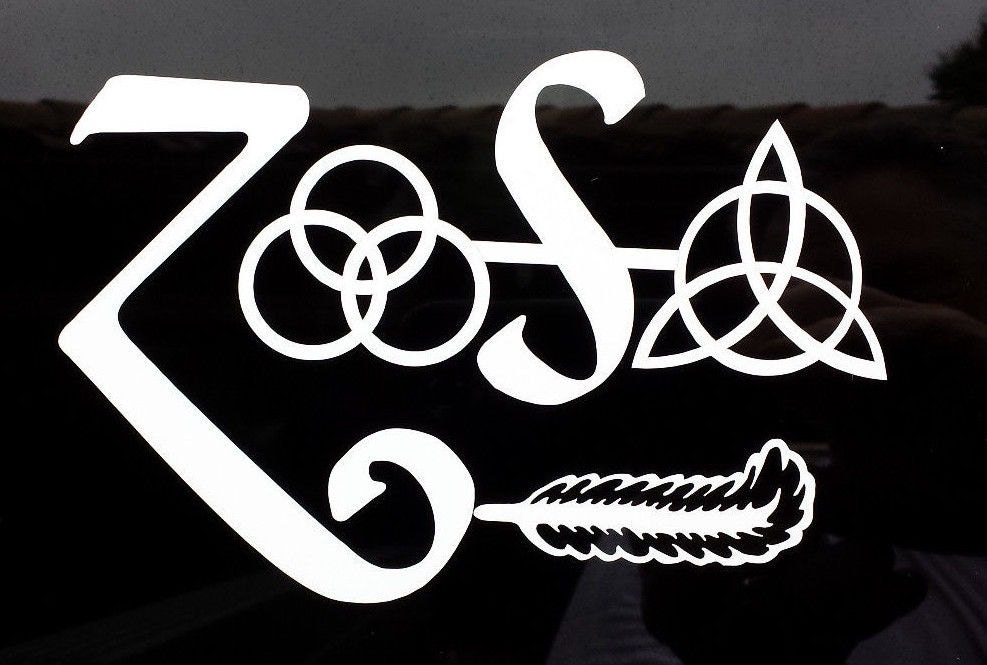 Led Zeppelin 4 in 1 RUNES WINDOW VINYL Zoso