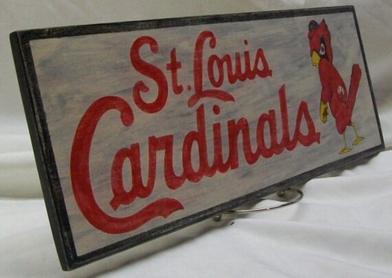 St Louis Cardinals wall sign 6 1/2 x 17