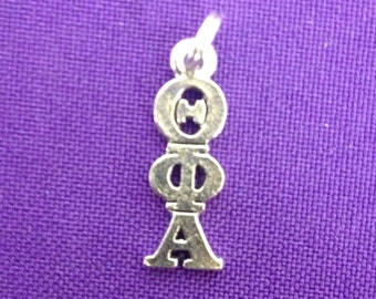 Theta Phi Alpha Greek Sorority Lavaliere in Sterling Plate, Officially Licensed