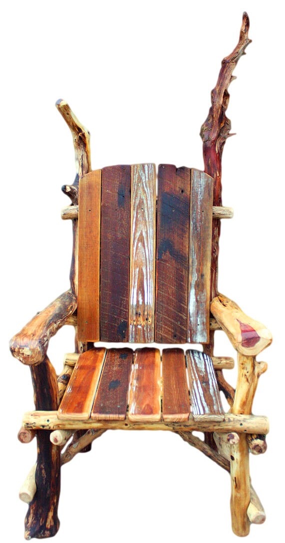 Rustic FurnitureThrone Rustic Chair Arm chair Driftwood