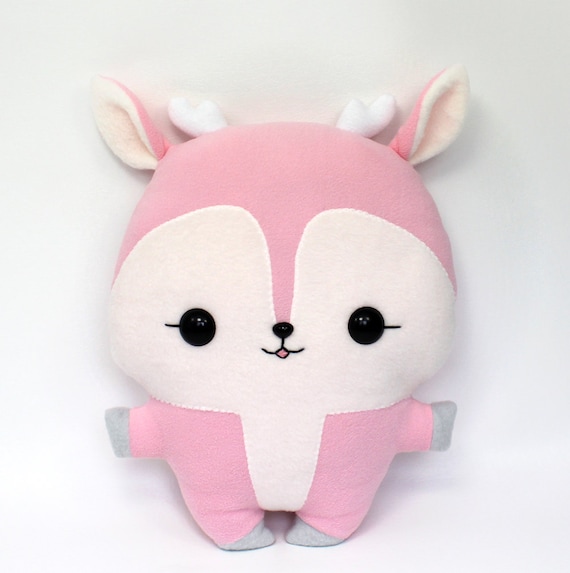 pink stuffed deer