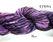 Cuddle: Alpaca/Silk Hand Dyed Yarn by LYDIA in Mystic