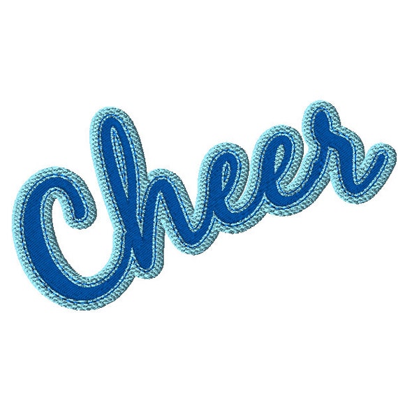 Large Cheer Lettering 1 Machine Embroidery Design