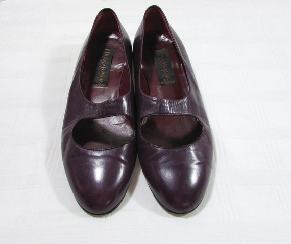 Purple Donna Karan NY Shoes | Vintage Shoes Size 8 | Leather Flats ...