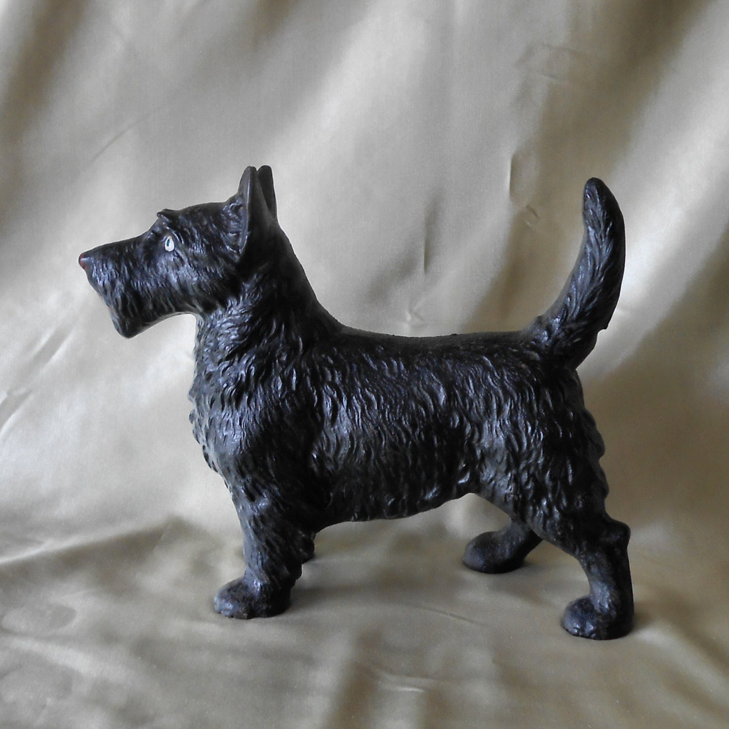 Hubley Cast Iron Scottie Dog Doorstop by KenFrankCollectibles