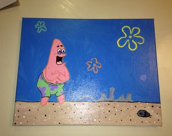 Patrick Star painting 11x14