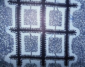 African Dutch Wax Hollandais Fabric Blue 100% Cotton/Sold Per Yard/Ankara/African Fabric/Head Wraps/African Decor/Upholstery Fabric