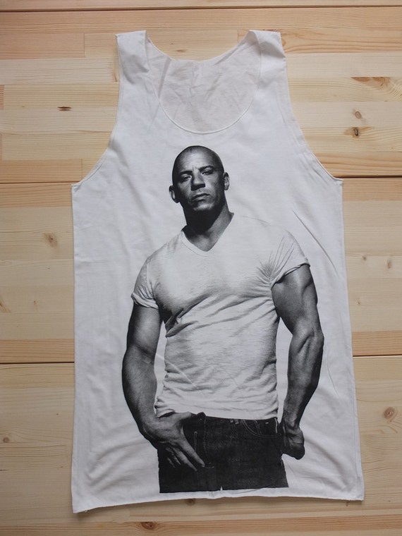 Vin Diesel Actor Pop Rock T-Shirt Vest Tank Top by therockhall