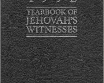 1992 yearbook of Jehovah's witness Hardcover – January 1