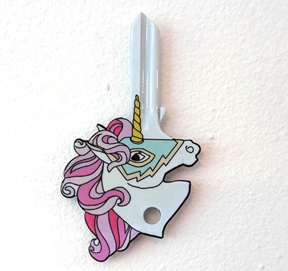Awesome Unicorn Key For Your House by LetsGoHme on Etsy