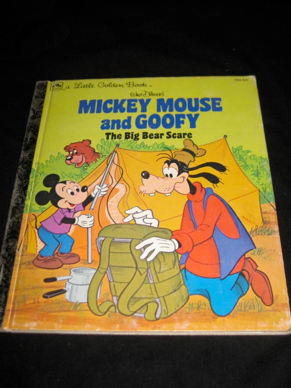 Little Golden Book Mickey Mouse and Goofy by HECTORSVINTAGEVAULT