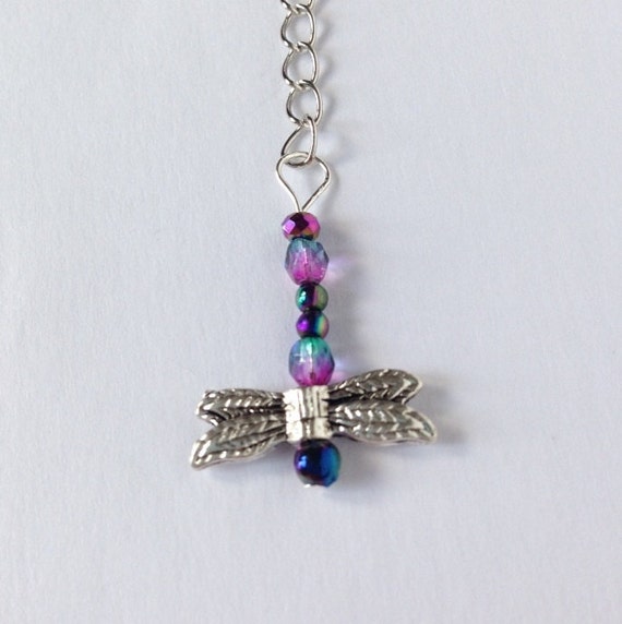 Dragonfly Bookmark. Crystal Bookmark. by SerenissimaJewels on Etsy