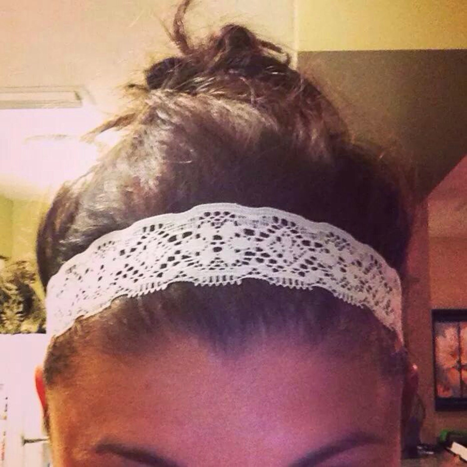 Fabric and lace headbands by E2Gifts on Etsy