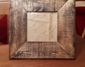 barnwood/ pallet wood/ tobacco stick picture frame