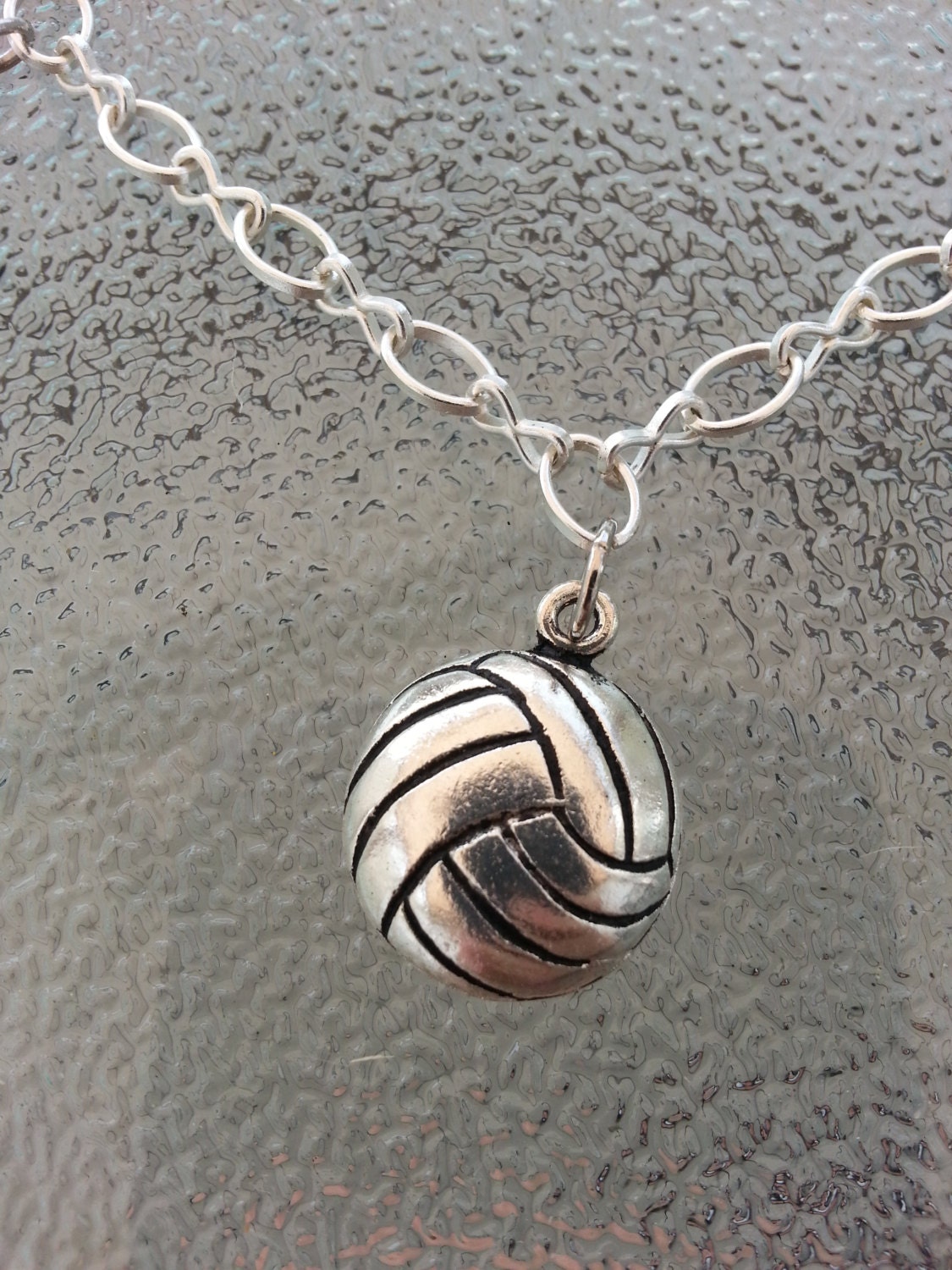 Personalized Volleyball charm bracelet volleyball team gift