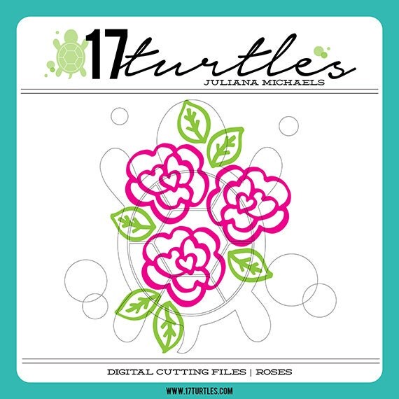 Roses Digital Cut File | Perfect for a variety of craft projects including paper crafting, scrapbooking and more.