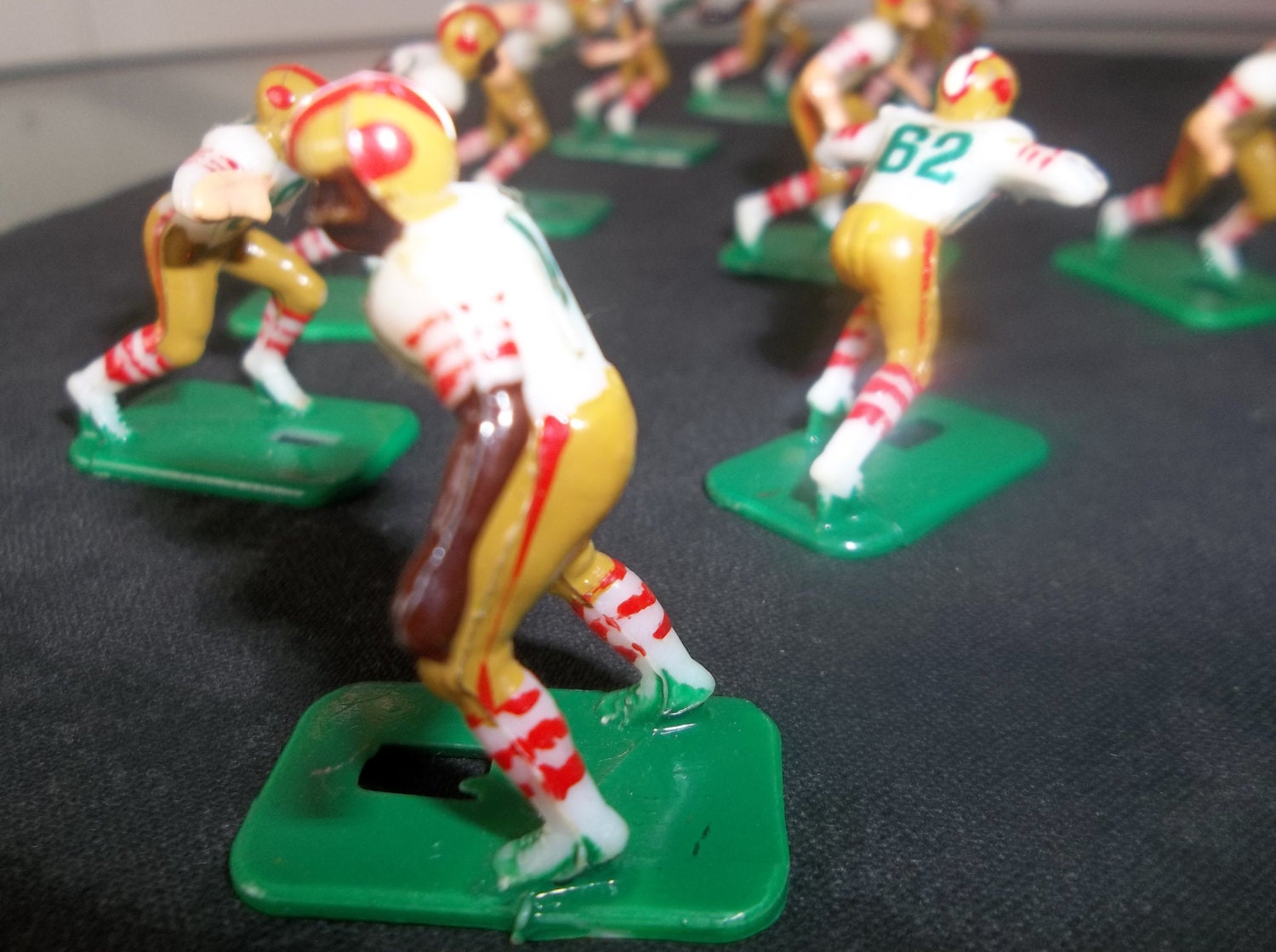 SAN FRANCISCO 49ers Electric Football Players Hand Painted