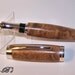 For Him, Platinum / Rhodium Series Gentlemens Fountain Pen in Brown Mallee Burl