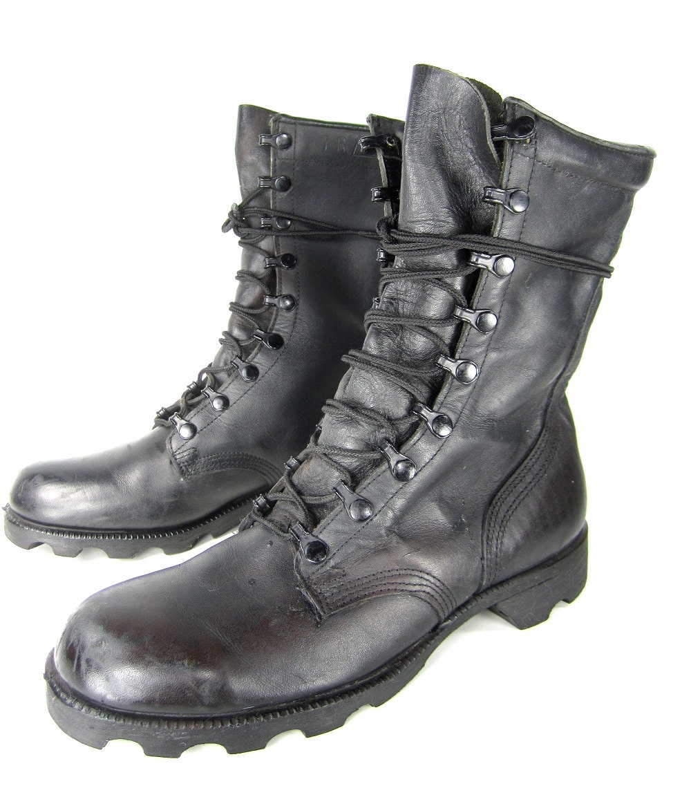 vintage leather army boots
