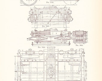 Railroad blueprint | Etsy