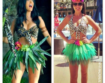 Jungle Princess Costume Katy Perry Roar Halloween Fancy Dress ... Jungle Princess Costume Katy Perry Roar Halloween Fancy Dress ...