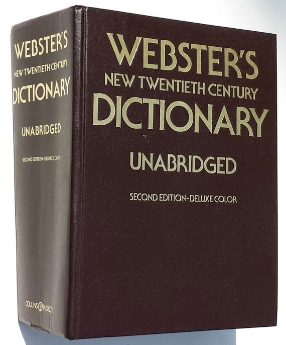 Very Large Dictionary 1978 by RedCottage on Etsy