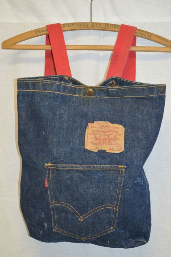 VINTAGE LEVIS DENIM Big E 501 Jeans Canvas by PaddleDownTraders