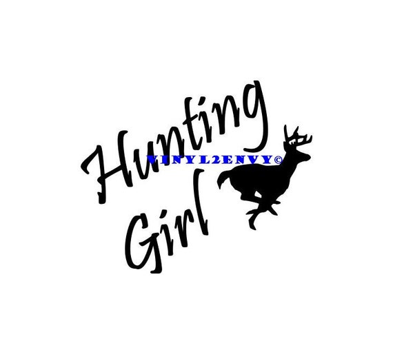 Items similar to Deer Hunting Girl Car Decal Vinyl Car Decals