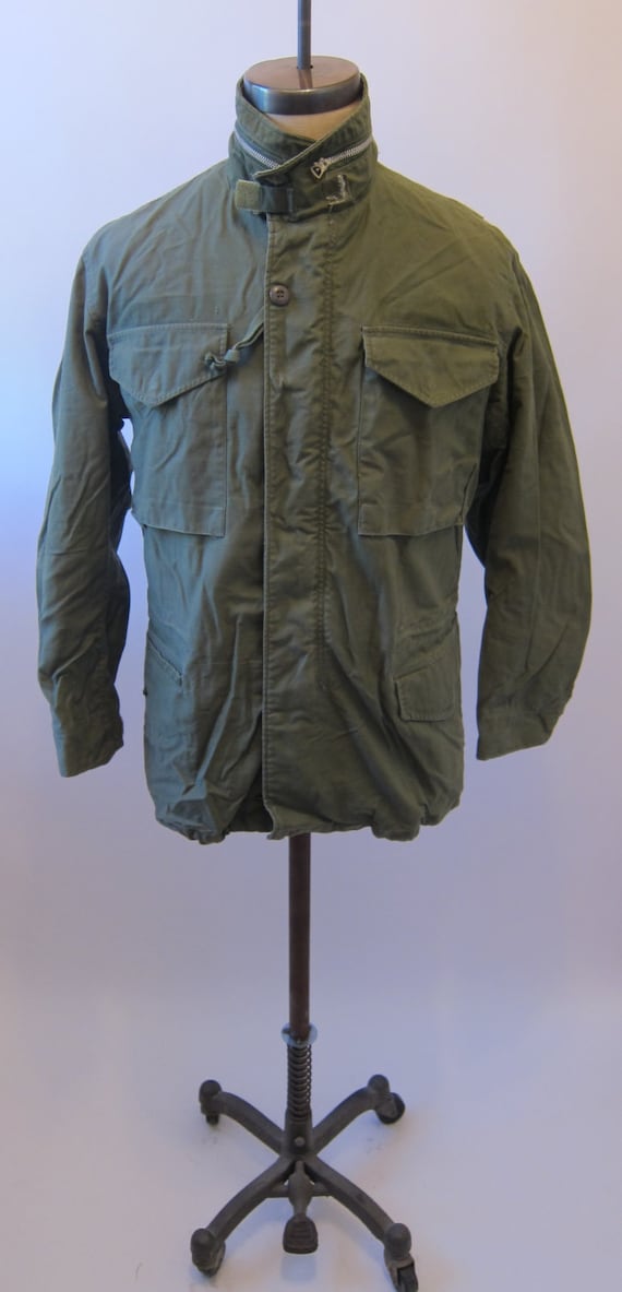 Vintage m65 military army field jacket TAXI DRIVER og-107 Size