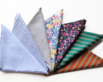 3-Pack Cotton Pocket Squares