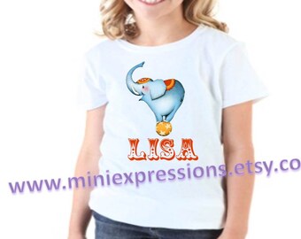 Vintage Elephant circus shirt Personalized