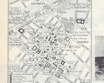 Street map Santiago Chile