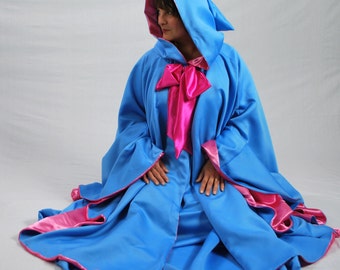 Fairy Godmother Costume, Skirt & Cape, Twilight Blue