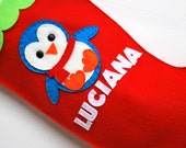Penguin Christmas Stocking, PERSONALIZED Stocking A922 Il_170x135