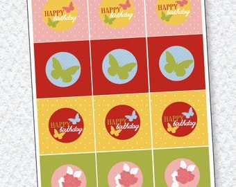 Artículos similares a Nautical Birthday Party PRINTABLE Party Circles ...