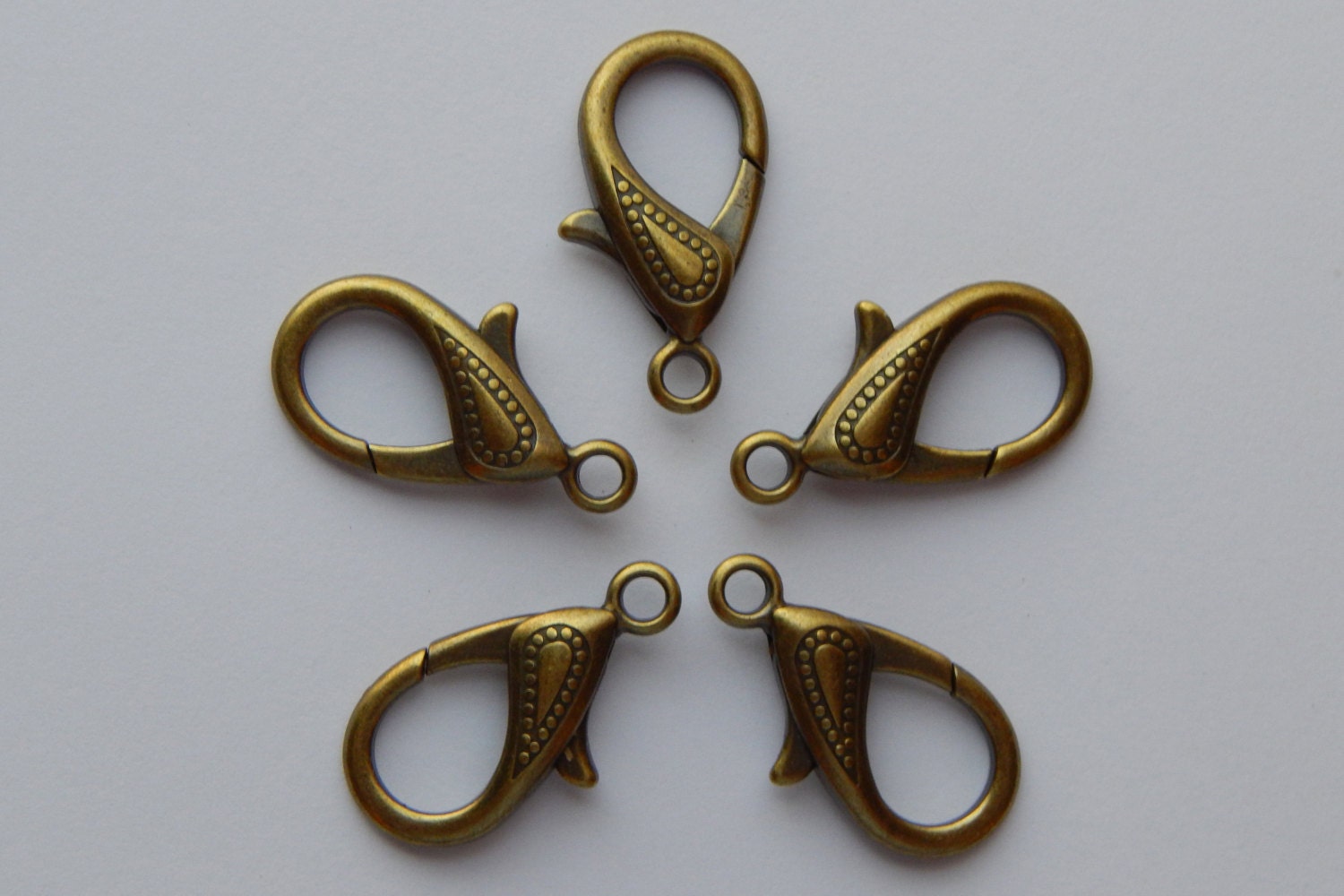 Jewelry Clasps 30mm Antique Bronze Color by TulipJewelrySupplies