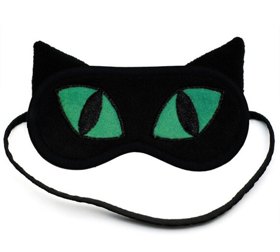 Black Cat Sleep Mask Cute animal sleeping eye mask Catnap
