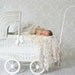Infant Newborn Baby Cream Fringe Blanket Photo Prop Pram Blanket Prop