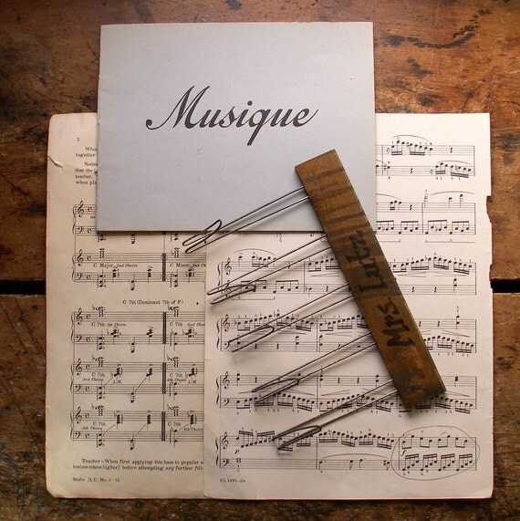 Vintage Five Arm Chalk Holder for making Music Lines