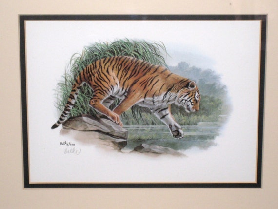 1988 Signed DON BALKE TIGER Fine Art Lithograph by CookieGrandma60